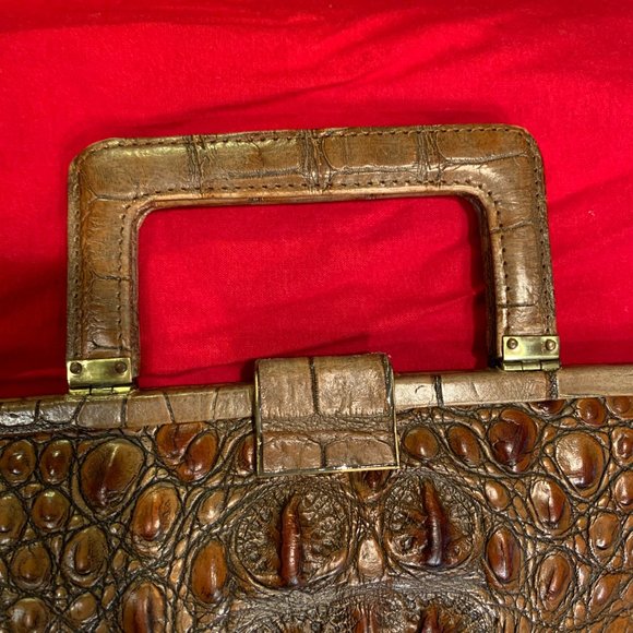 🌺ELLEN TRACY Croc Embossed Handbag (NEVER USED) - Picture 6 of 16